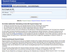 Tablet Screenshot of keyword-analyse.com